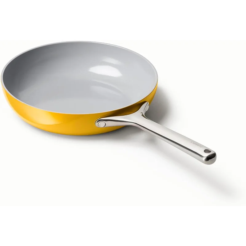 Caraway Nonstick Ceramic Frying Pan (2.7 qt, 10.5") - Non Toxic, PTFE & PFOA Free