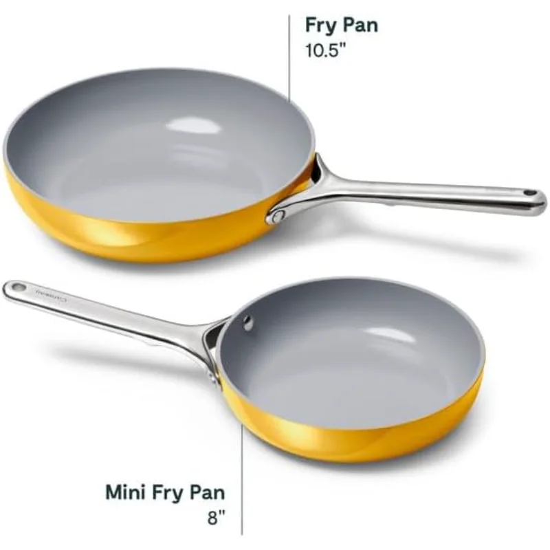 Caraway Nonstick Ceramic Frying Pan (2.7 qt, 10.5") - Non Toxic, PTFE & PFOA Free