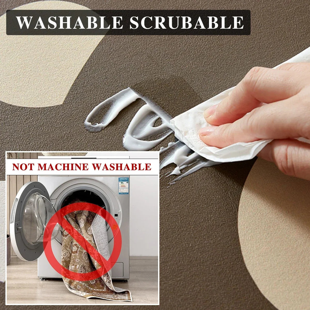 Bathroom Carpet,Absorbent Diatom Mud Floor Mat, Non-Slip Bath Rug, Toilet Doormat, Quick Drying Area Rugs 욕실 카펫