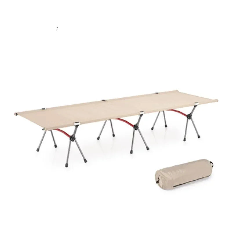 Camping Cot Outdoor Exquisite Camping Folding Bed Lightweight and Portable Car Picnic High and Low Dual-use Durable Marching Bed
