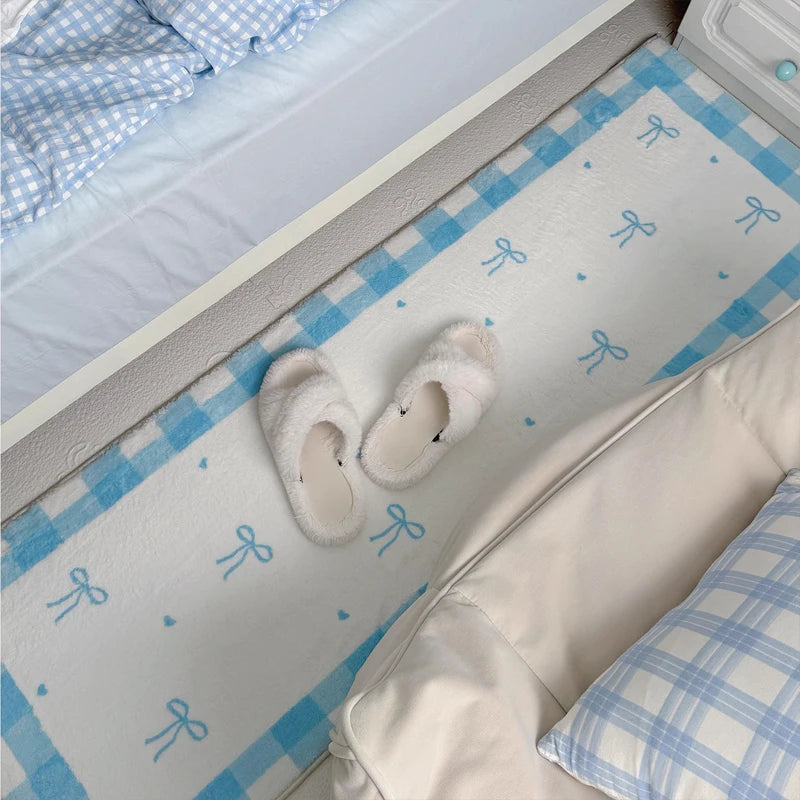 Bedroom Carpet Bedside Floor Mat Cute Soft Plush Room Decor Long Rug Comfortable Shaggy Korean Carpets Home Decoration 침실 카펫