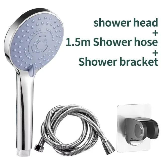 Bathroom Pressurized Hand Shower Package Accessories Shower Nozzle Large Water Output 5 Models Universal Adaptation Save Water