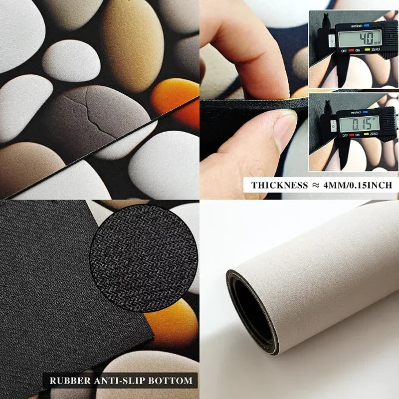 Bathroom Carpet,Absorbent Diatom Mud Floor Mat, Non-Slip Bath Rug, Toilet Doormat, Quick Drying Area Rugs 욕실 카펫