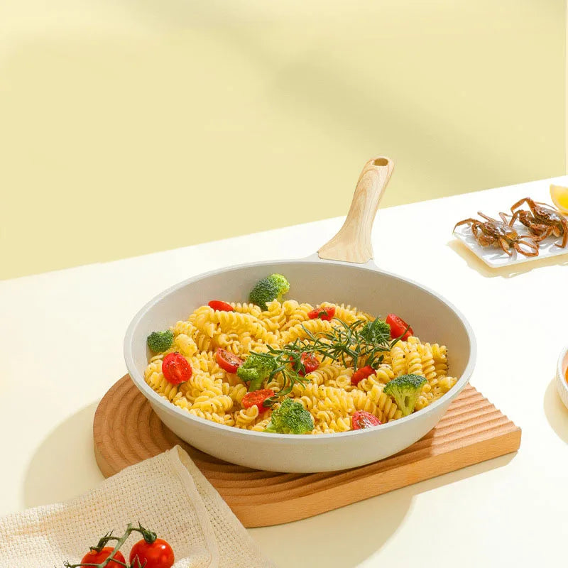Durable Frying Pan Wok Pan Non-stick Ceramic Pot Induction Gas Stove