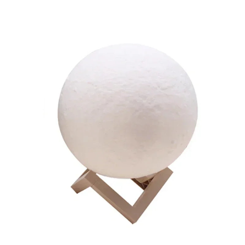 8CM LED Night Light 3D Print Moon Lamp Bedroom Decor MoonLight
