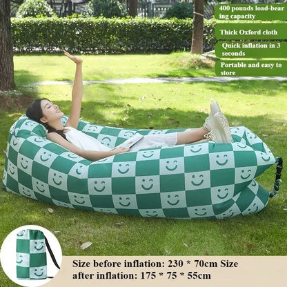 Outdoor Inflatable Sofa Inflatable Soft Comfortable Sofa Camp Picnic Multi Scene Lying Down Sofa Soft Portable Load Bearin Sofa