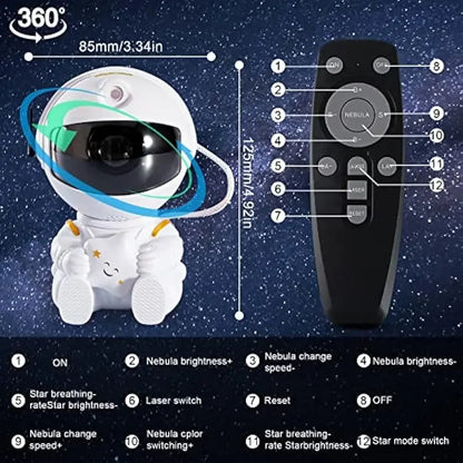 Astronaut Galaxy Projector Night Light