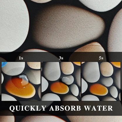 Bathroom Carpet,Absorbent Diatom Mud Floor Mat, Non-Slip Bath Rug, Toilet Doormat, Quick Drying Area Rugs 욕실 카펫