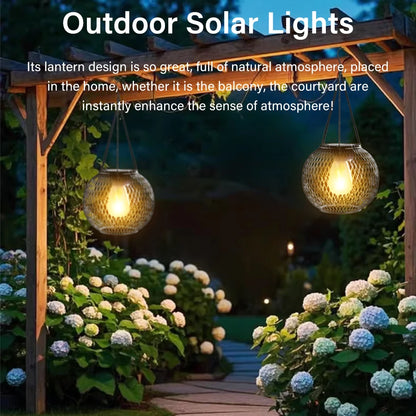 Solar Lantern Outdoor Upgraded Solar Lights for Outside Decorative Outdoor Hanging Lights Waterproof Solar Lanterns