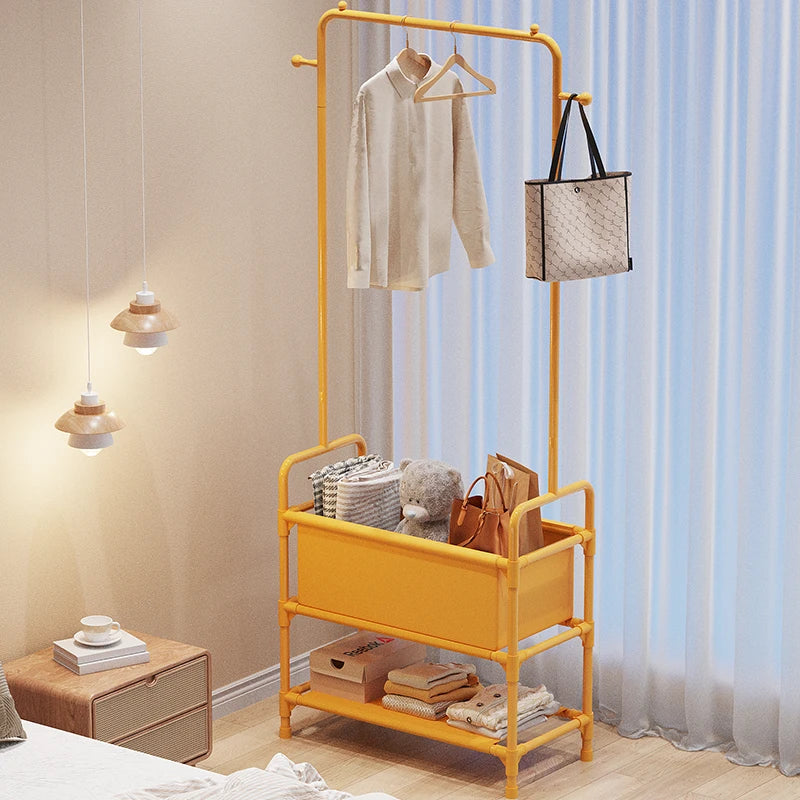 Indoor Floor Standing Clothes Drng Ra Bedroom Balcony Overnight Clothes Storage Holder Small Size Dormi Rent