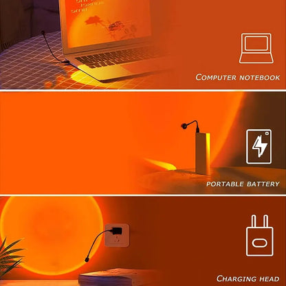 USB Sunset Projection Lamp