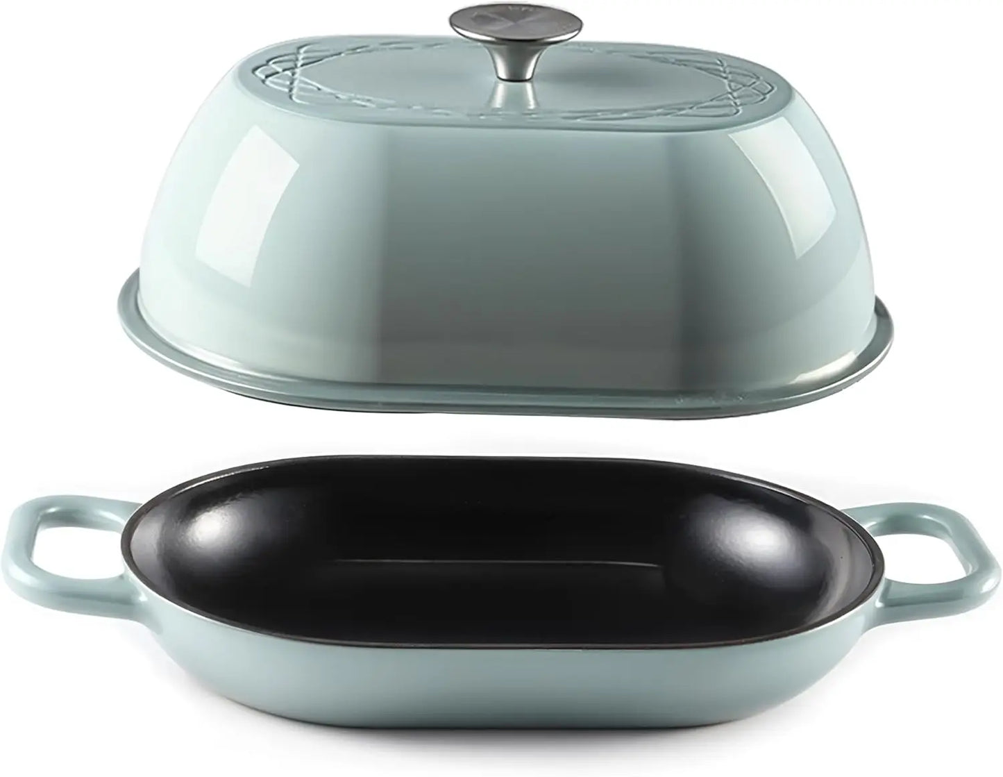 Enameled Cast Iron Dutch Oven for Professional Sourdough Bread Baking