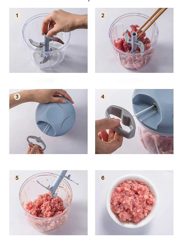 Manual Meat Mincer Garlic Chopper