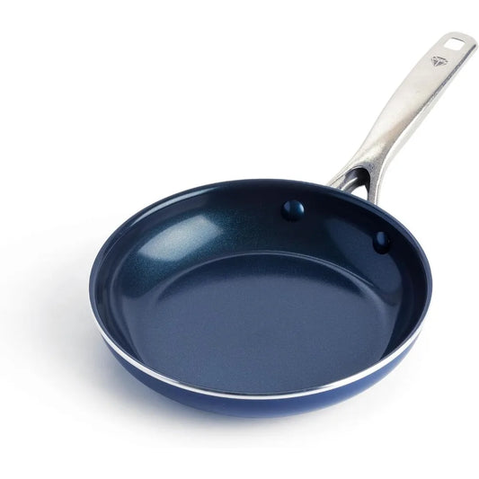 Blue Diamond 8" Nonstick Frying Pan Skillet, Diamond Infused PFAS & PTFE-Free Ceramic Pot