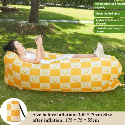 Outdoor Inflatable Sofa Inflatable Soft Comfortable Sofa Camp Picnic Multi Scene Lying Down Sofa Soft Portable Load Bearin Sofa