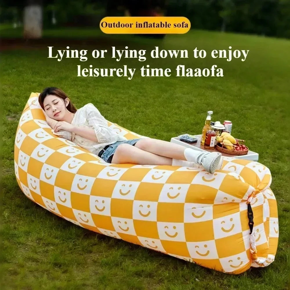 Outdoor Inflatable Sofa Inflatable Soft Comfortable Sofa Camp Picnic Multi Scene Lying Down Sofa Soft Portable Load Bearin Sofa