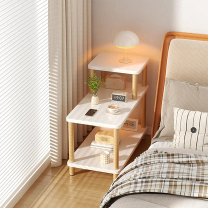Simple bedroom bedside cabinet, rental room, several households, sofa side shelf, narrow small wooden bedside cabinet