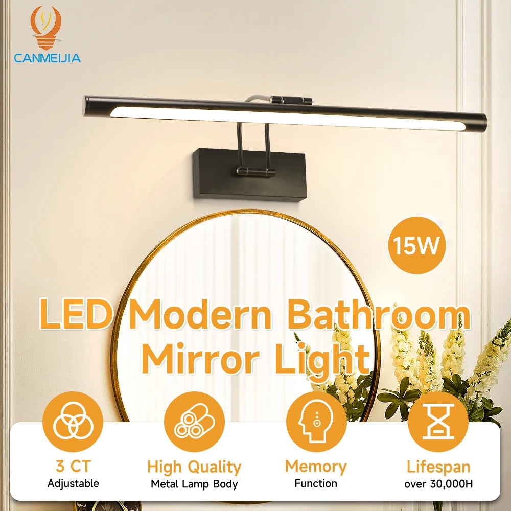 Wall Lamp Bathroom Mirror Light Led Waterproof For Make-up Modern Home Decoration Indoor Vanity Mirror Lamp Wash Basin Lighting