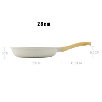 Durable Frying Pan Wok Pan Non-stick Ceramic Pot Induction Gas Stove