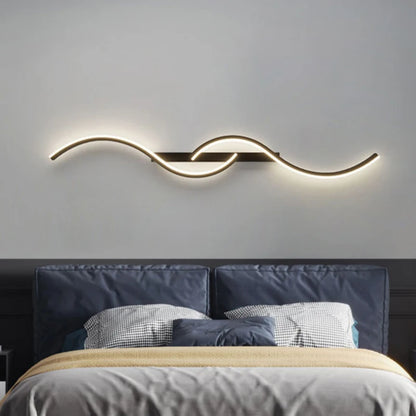 Modern LED Wall Lamp Minimalist Led Light Bedroom Bedside Long Strip Wall Sconces Living Room