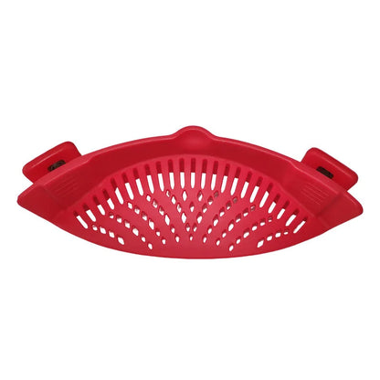 Universal Silicone Pot Edge Drainer Kitchen Clip-on Pan Pot