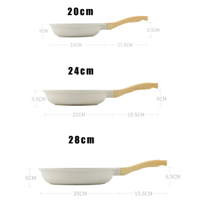 Durable Frying Pan Wok Pan Non-stick Ceramic Pot Induction Gas Stove