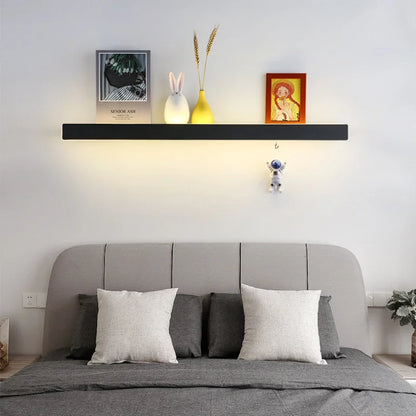 Bedroom Headboard Shelf Wall Light Nordic Modern Simple Long Strip Living Room Home Decor LED Lights Sofa Background Wall Lamp