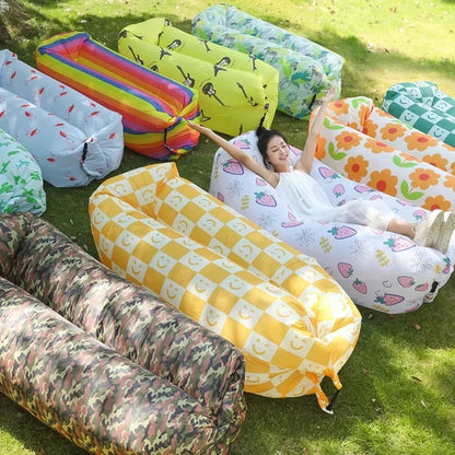 Outdoor Inflatable Sofa Inflatable Soft Comfortable Sofa Camp Picnic Multi Scene Lying Down Sofa Soft Portable Load Bearin Sofa