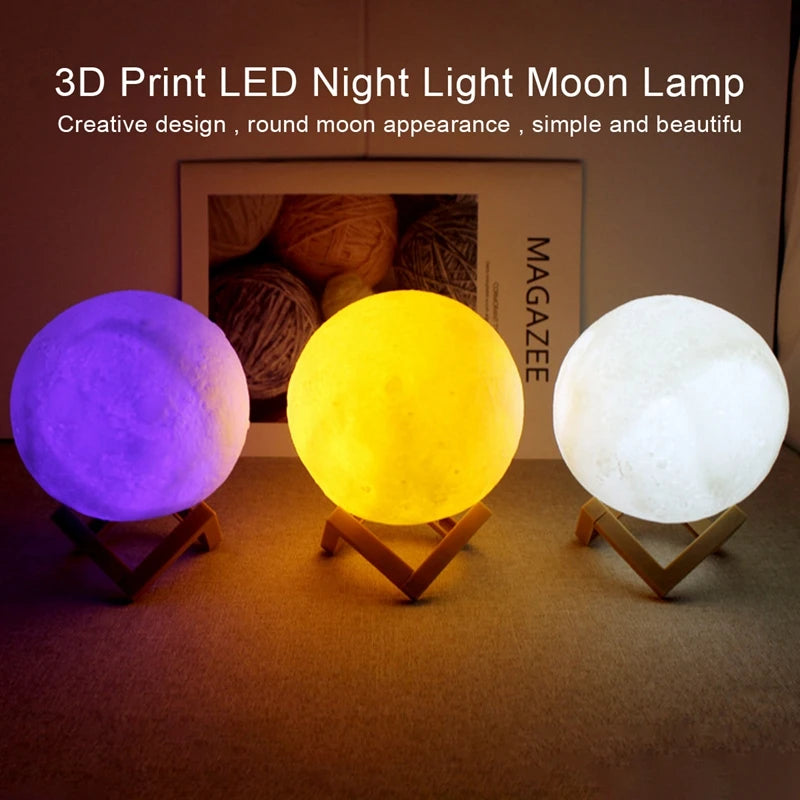 LED Moon Galaxy Night Light