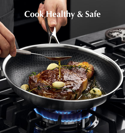 KOCH SYSTEME CS Hybrid Nonstick Stainless Steel Pan 10 Inch