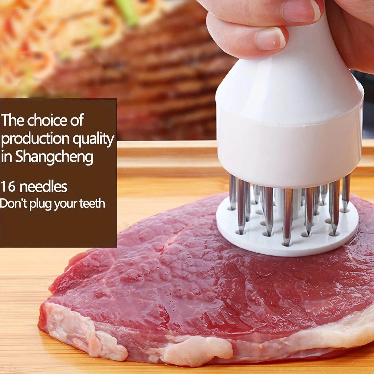 1PC Stainless Steel Steak Meat Tenderizer Hammer