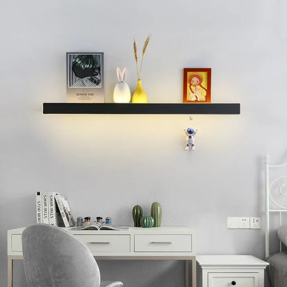Bedroom Headboard Shelf Wall Light Nordic Modern Simple Long Strip Living Room Home Decor LED Lights Sofa Background Wall Lamp