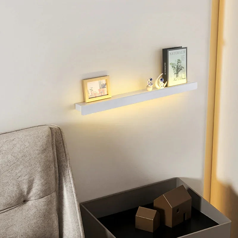 Bedroom Headboard Shelf Wall Light Nordic Modern Simple Long Strip Living Room Home Decor LED Lights Sofa Background Wall Lamp