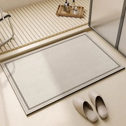 Bathroom Carpet,Absorbent Diatom Mud Floor Mat, Non-Slip Bath Rug, Toilet Doormat, Quick Drying Area Rugs 욕실 카펫