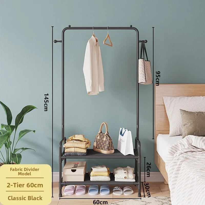 Indoor Floor Standing Clothes Drng Ra Bedroom Balcony Overnight Clothes Storage Holder Small Size Dormi Rent