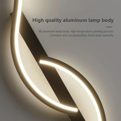 Modern LED Wall Lamp Minimalist Led Light Bedroom Bedside Long Strip Wall Sconces Living Room