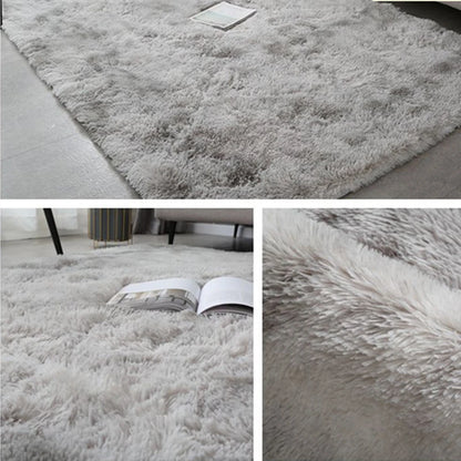 Soft Velvet Gray Carpet Plush Anti-Slip Rug