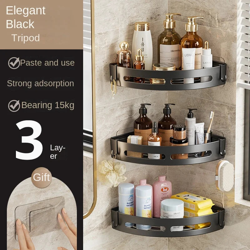 No-Punch Bathroom Shampoo Holder