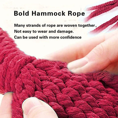 Outdoor Hammock Portable Garden Hammock Sports Home Travel Camping Swing Canvas Stripe Hang Bed Hammock Double Single People