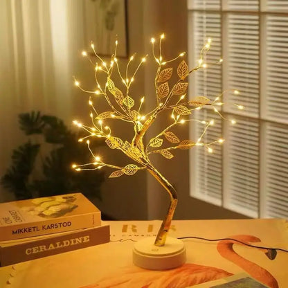 USB/Battery Powered Bonsai Cherry Blossom Table Tree Night Light