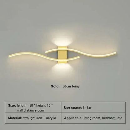 LED Wall Lamp Long Strip Modern Sconce