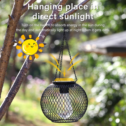 Solar Lantern Outdoor Upgraded Solar Lights for Outside Decorative Outdoor Hanging Lights Waterproof Solar Lanterns