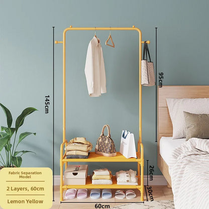 Indoor Floor Standing Clothes Drng Ra Bedroom Balcony Overnight Clothes Storage Holder Small Size Dormi Rent