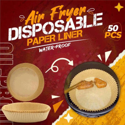 20pcs/Set Air Fryer Disposable Paper Parchment Wood Pulp Steamer