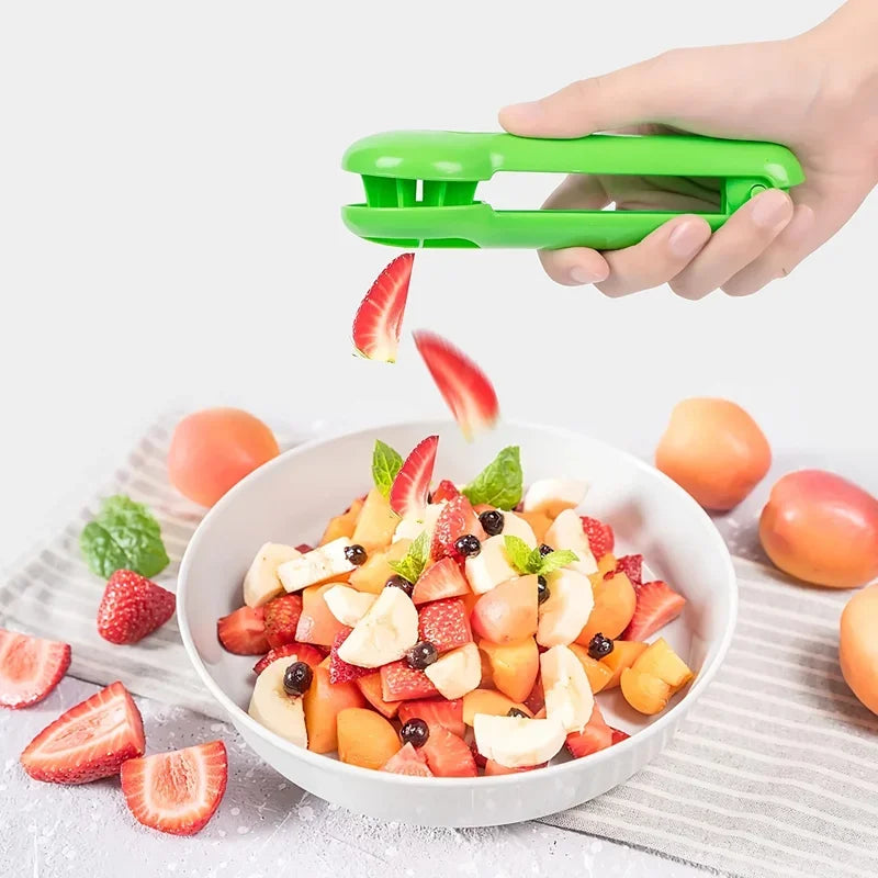 1pc/2pcs Grape Cutter, Green Multi-functional Fruit And Vegetable Cutter