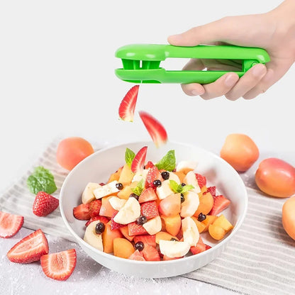 1pc/2pcs Grape Cutter, Green Multi-functional Fruit And Vegetable Cutter