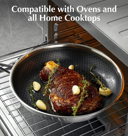 KOCH SYSTEME CS Hybrid Nonstick Stainless Steel Pan 10 Inch