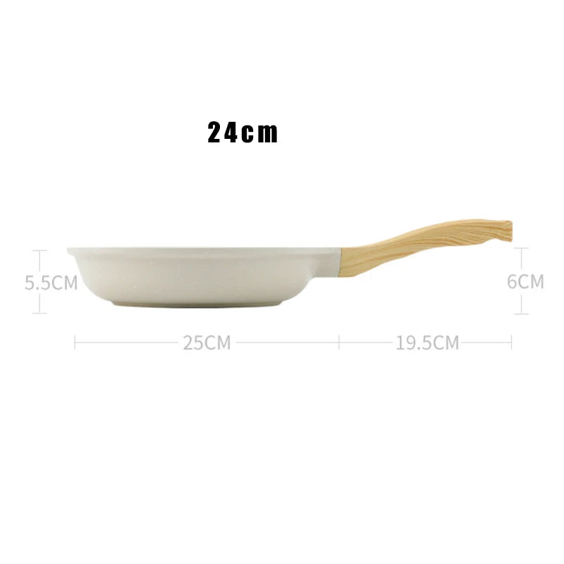 Durable Frying Pan Wok Pan Non-stick Ceramic Pot Induction Gas Stove