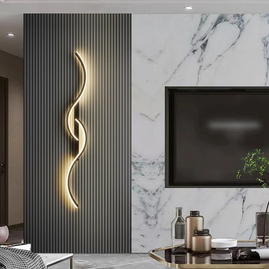 Modern LED Wall Lamp Minimalist Led Light Bedroom Bedside Long Strip Wall Sconces Living Room