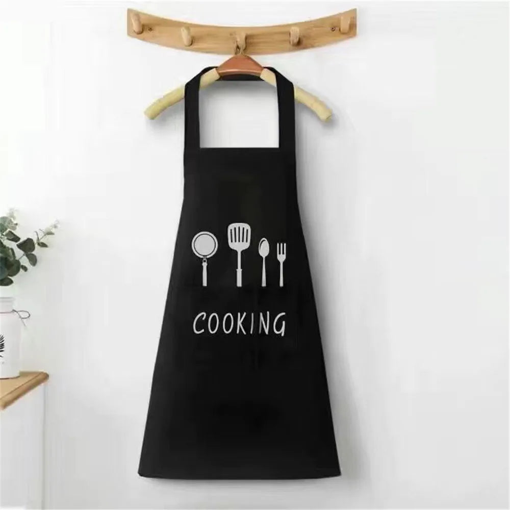 Waterproof Kitchen Apron Oil-Proof Adjustable Waist Apron